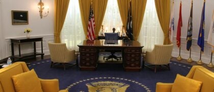 The Oval Office in the White House